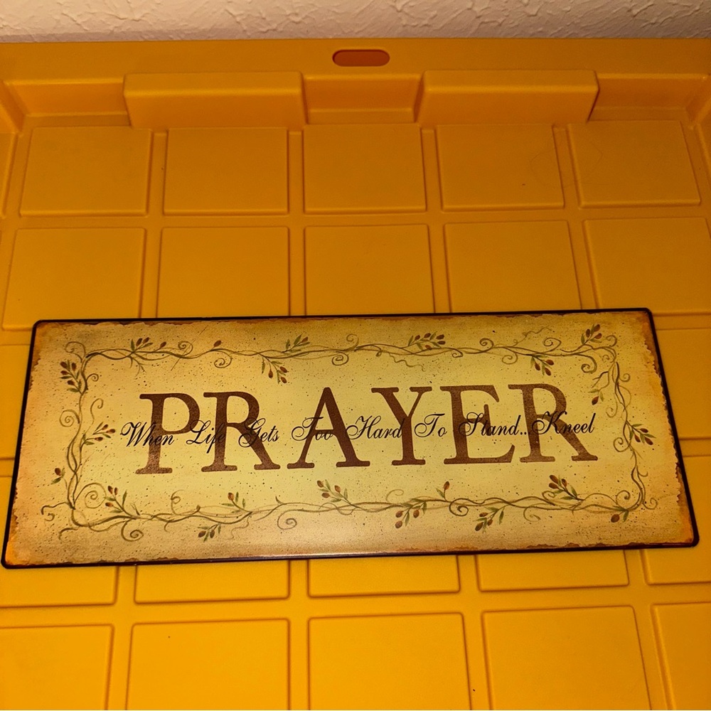 Prayer metal sign - Picture 1 of 2